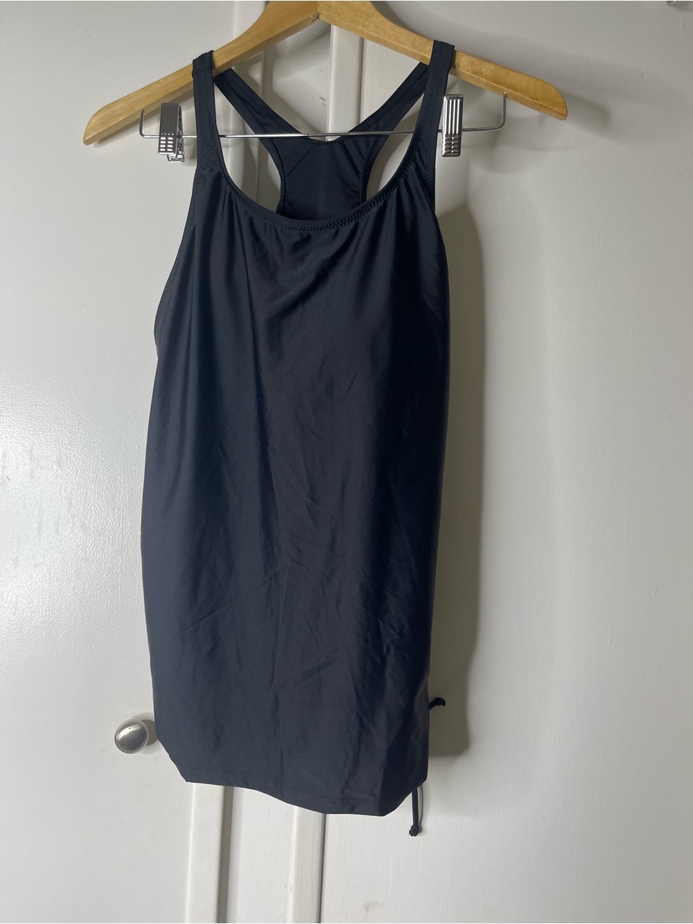 Black Active Racerback Tank Dress Top Sz US 14 XL AU/UK 18 EU 46